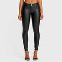 WRUP Faux Leather - Mid Rise - Full Length - Black