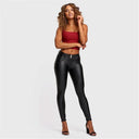 WRUP Faux Leather - Mid Rise - Full Length - Black