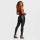 WRUP Faux Leather - Mid Rise - Full Length - Black