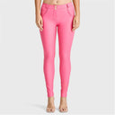 WRUP Faux Leather - Mid Rise - Full Length - Candy Pink