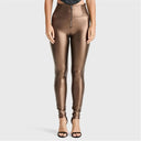 WRUP Faux Leather - Super High Waisted - Full Length - Bronze