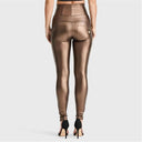 WRUP Faux Leather - Super High Waisted - Full Length - Bronze