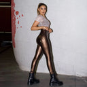 WRUP Faux Leather - Super High Waisted - Full Length - Bronze