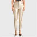 WRUP Faux Leather - Super High Waisted - Full Length - Gold