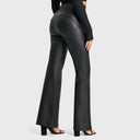 WRUP Faux Leather - Super High Waisted - Super Flare - Black
