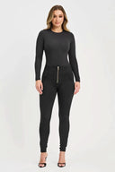 WRUP Fleece Lined Fashion - High Waisted - Full Length - Black