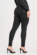 WRUP Fleece Lined Fashion - High Waisted - Full Length - Black