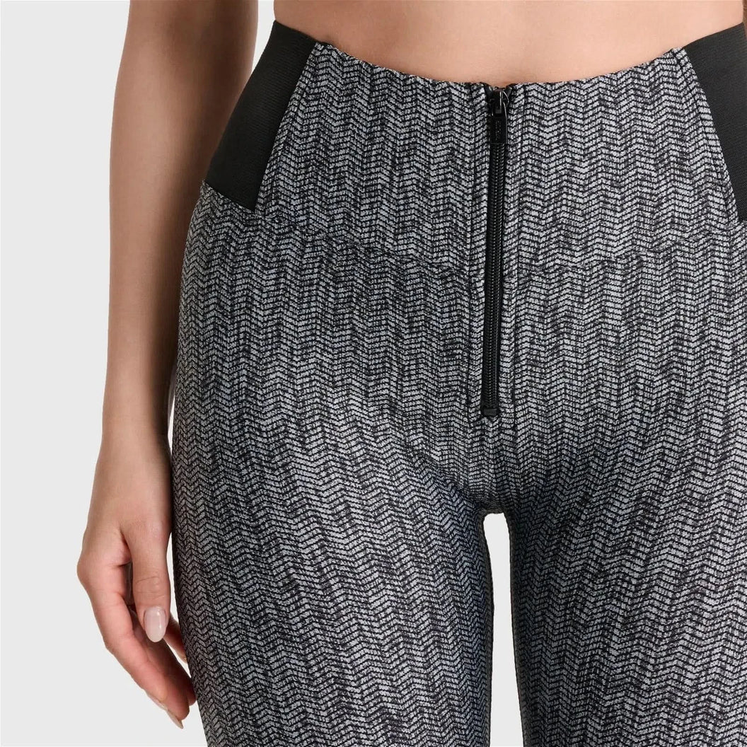 WRUP Jacquard - High Waisted - Full Length - Grey