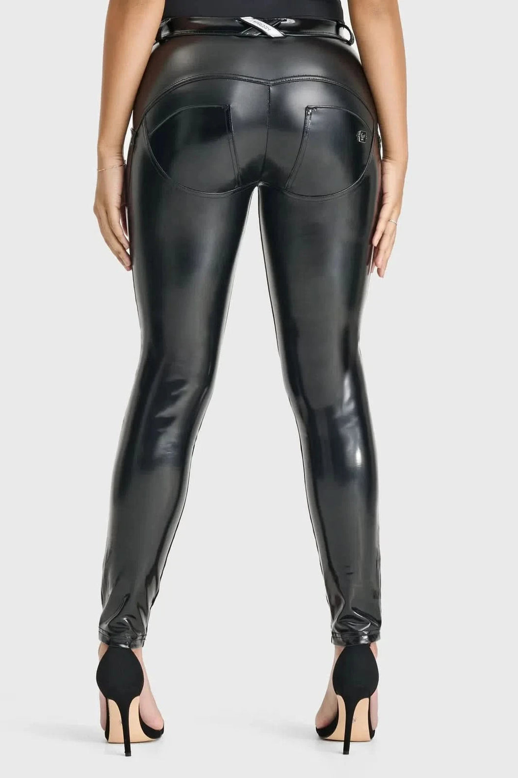 WRUP Latex - Mid Rise - Full Length - Black