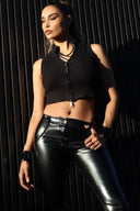 WRUP Latex - Mid Rise - Full Length - Black