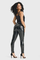 WRUP Latex - Mid Rise - Full Length - Black