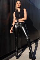 WRUP Latex - Mid Rise - Full Length - Black