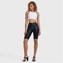 WRUP Metallic Lurex - High Waisted - Biker Shorts - Midnight Black