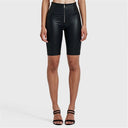 WRUP Metallic Lurex - High Waisted - Biker Shorts - Midnight Black