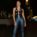 WRUP Metallic Lurex - Super High Waisted - Full Length - Emerald Green