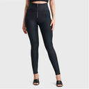 WRUP Metallic Lurex - Super High Waisted - Full Length - Midnight Black