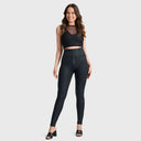WRUP Metallic Lurex - Super High Waisted - Full Length - Midnight Black