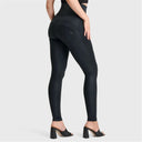 WRUP Metallic Lurex - Super High Waisted - Full Length - Midnight Black
