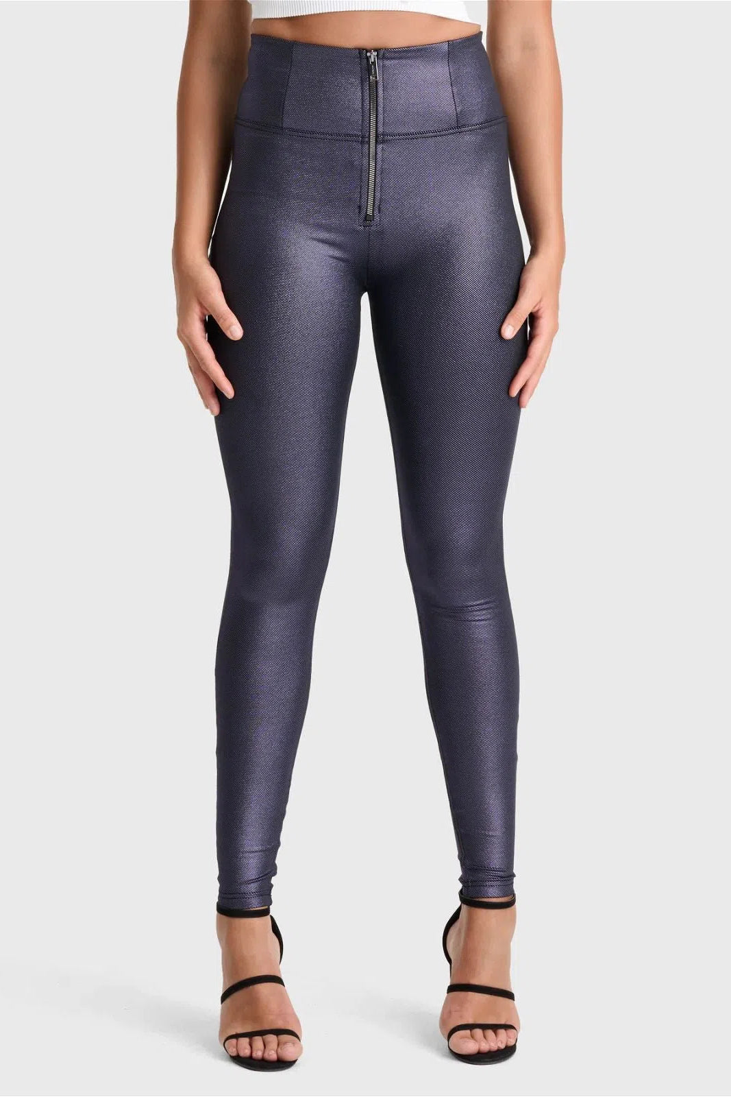 WRUP Metallic Lurex - Super High Waisted - Full Length - Ultra Violet 3