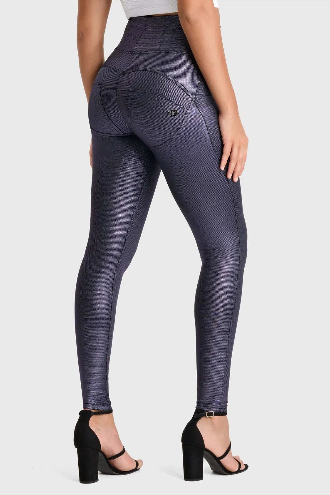 WRUP Metallic Lurex - Super High Waisted - Full Length - Ultra Violet 1