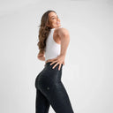 WRUP Panther Print - Super High Waisted - Full Length - Black