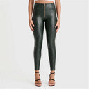 WRUP Python Faux Leather Limited Edition - High Waisted - Full Length - Forest Mist
