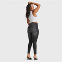 WRUP SNUG Curvy Jeans - High Waisted - Full Length - Black + Black Stitching