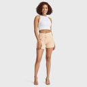 WRUP SNUG Jeans - 3 Button High Waisted - Shorts - Beige