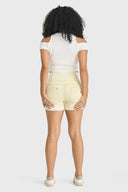WRUP SNUG Jeans - 3 Button High Waisted - Shorts - Yellow Sorbet