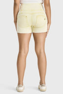 WRUP SNUG Jeans - 3 Button High Waisted - Shorts - Yellow Sorbet