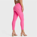 WRUP SNUG Jeans - High Waisted - 7/8 Length - Candy Pink