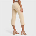 WRUP SNUG Jeans - High Waisted - Cropped - Beige