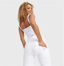 WRUP SNUG Jeans - High Waisted - Cropped - White
