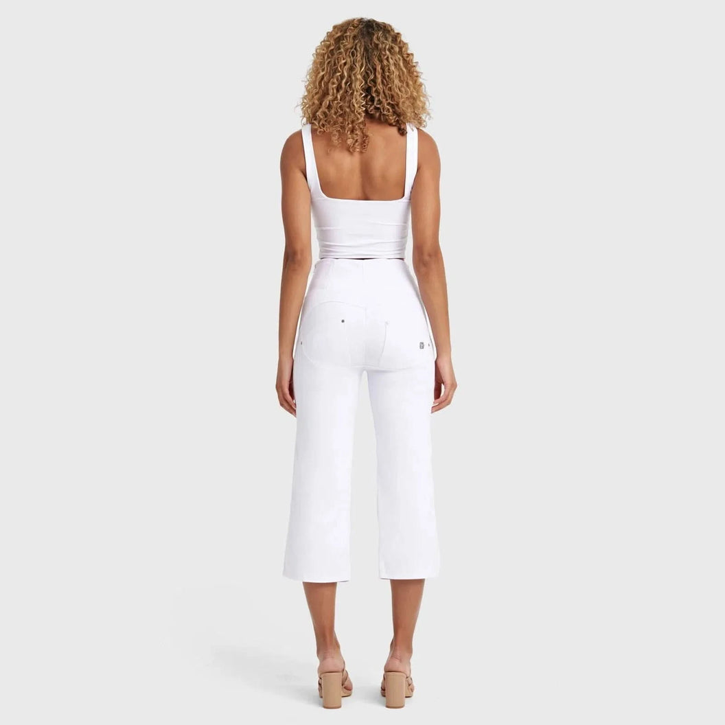 WRUP SNUG Jeans - High Waisted - Cropped - White