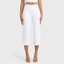 WRUP SNUG Jeans - High Waisted - Cropped - White