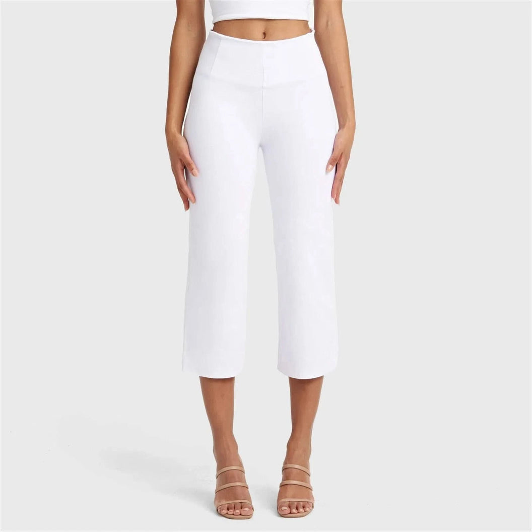 WRUP SNUG Jeans - High Waisted - Cropped - White