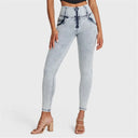 WRUP SNUG Jeans - High Waisted - Full Length - Acid Wash