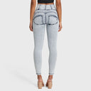 WRUP SNUG Jeans - High Waisted - Full Length - Acid Wash