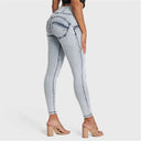 WRUP SNUG Jeans - High Waisted - Full Length - Acid Wash
