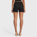 WRUP SNUG Jeans - High Waisted - Shorts - Black