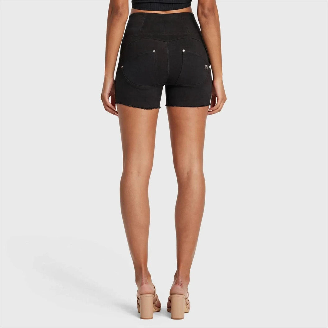WRUP SNUG Jeans - High Waisted - Shorts - Black