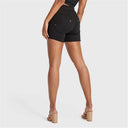 WRUP SNUG Jeans - High Waisted - Shorts - Black