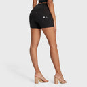 WRUP SNUG Jeans - High Waisted - Shorts - Black