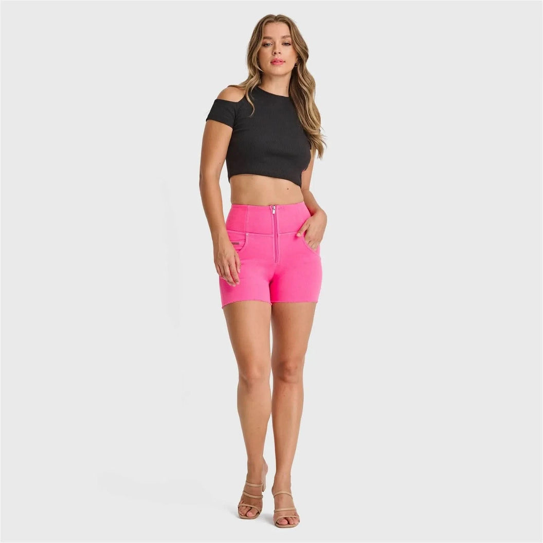 WRUP SNUG Jeans - High Waisted - Shorts - Candy Pink