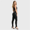 WRUP Velvet Leather - High Waisted - Full Length - Black