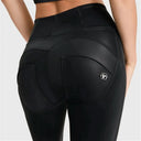 WRUP Velvet Leather - High Waisted - Full Length - Black