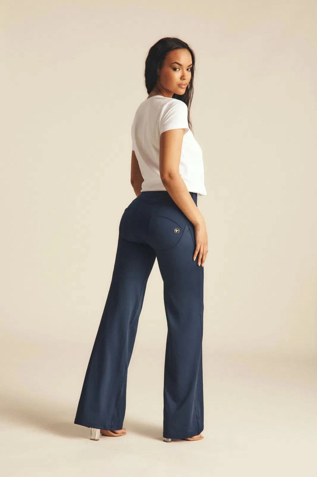 WRUP DIWO Boss Wear - High Waisted - Wide Leg - Deep Blue
