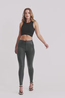 WRUP Snake Skin - High Waisted - Full Length - Black