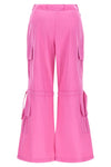 Cargo Pants - High Waisted - Full Length - Pink 6