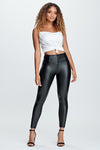 WR.UP® Faux Leather - High Waisted - 7/8 Length - Black 6